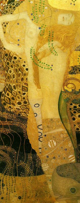 Gustav Klimt vattenormar oil painting picture